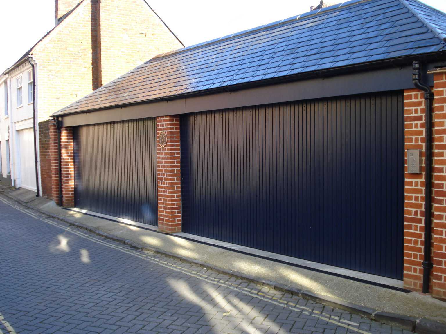 A custom garage door cover